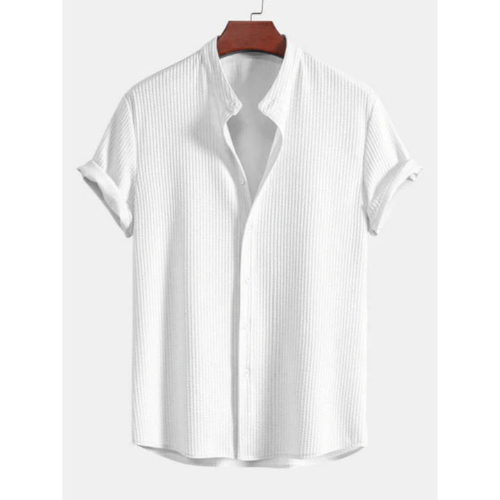Lune London | Short-sleeve Button Placket Blouse Casual