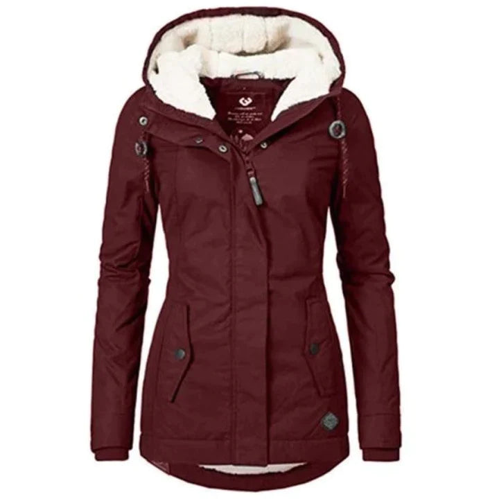 Lune London - Lined winter coat with waterproof hood for women