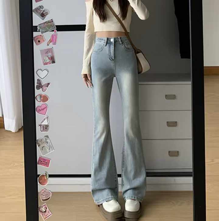 Lune London | Chic High-Waist Flared Jeans for Women