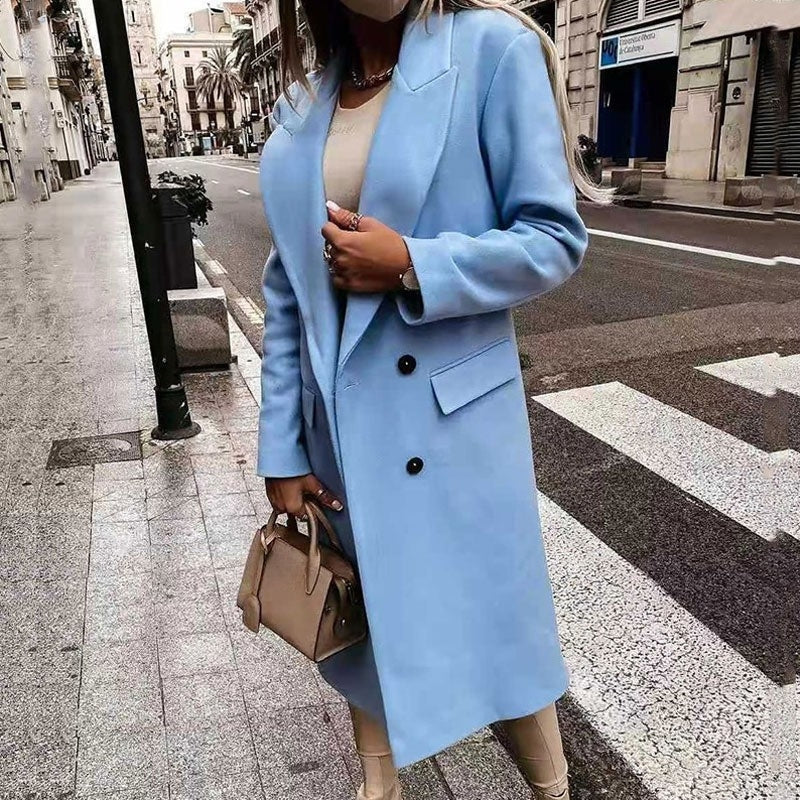 Lune London | Longer Women's Coat with Button Placket