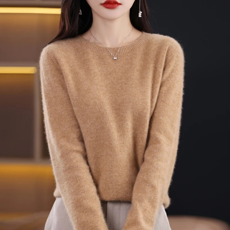 Lune London | Women's Sweater - Cashmere Round Neck Soft Luxury Warm Sweater