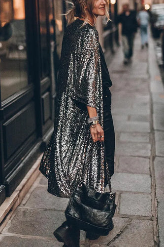 Lune London | Glamour Kimono Made Of Sequins with Keyhole