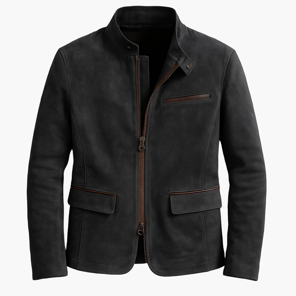 Lune London | Modern Urban Style Jacket - Elegant transitional jacket with a stand-up collar and practical zipper