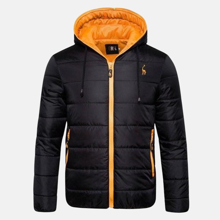 Lune London | Down jacket - regular fit - hood with drawstring - water-repellent - zipper closure