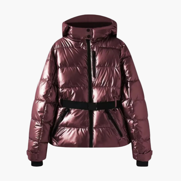 Lune London | Quilted jacket with belt and hood - Elegant winter jacket, water-repellent for daily and outdoor activities