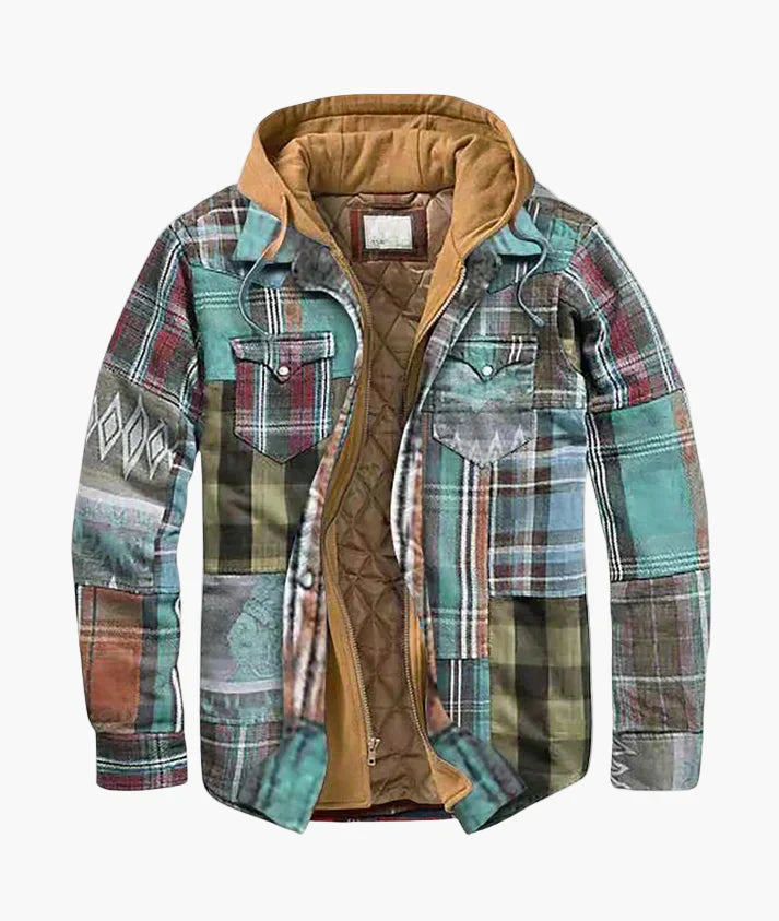 Lune London | Flannel Checked Jacket with Hood - Urban Leisure Style for Fall and Winter