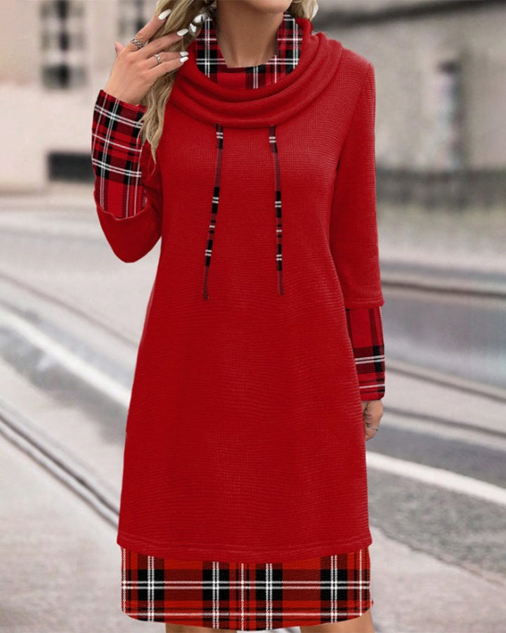 Lune London | Classic Look Checked Long Sleeve Dress
