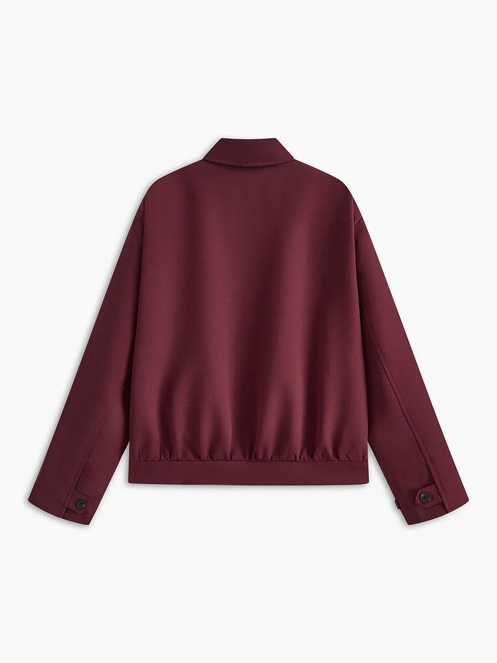 Lune London | Reversible Zipper Burgundy Jacket
