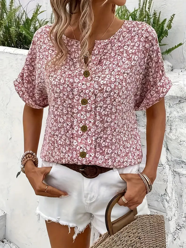 Lune London | Floral Button Blouse