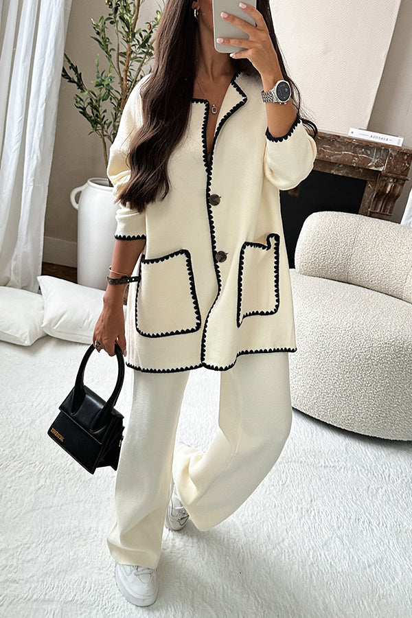 Lune London | Stylish Edge Decorated Bag Loose Fashion Jacket