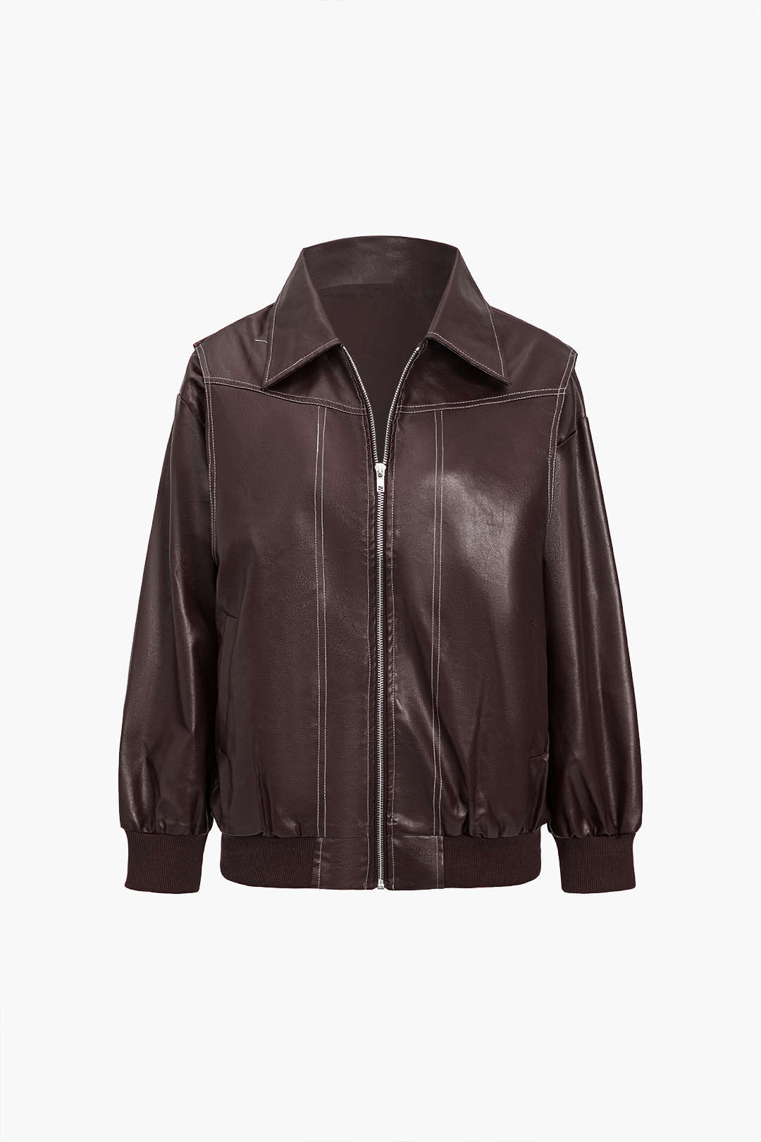 Lune London | Solid Colors Collar Zipper Jacket
