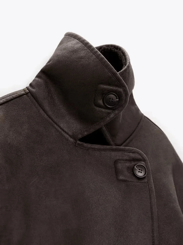 Lune London | Faux leather Warm Jacket
