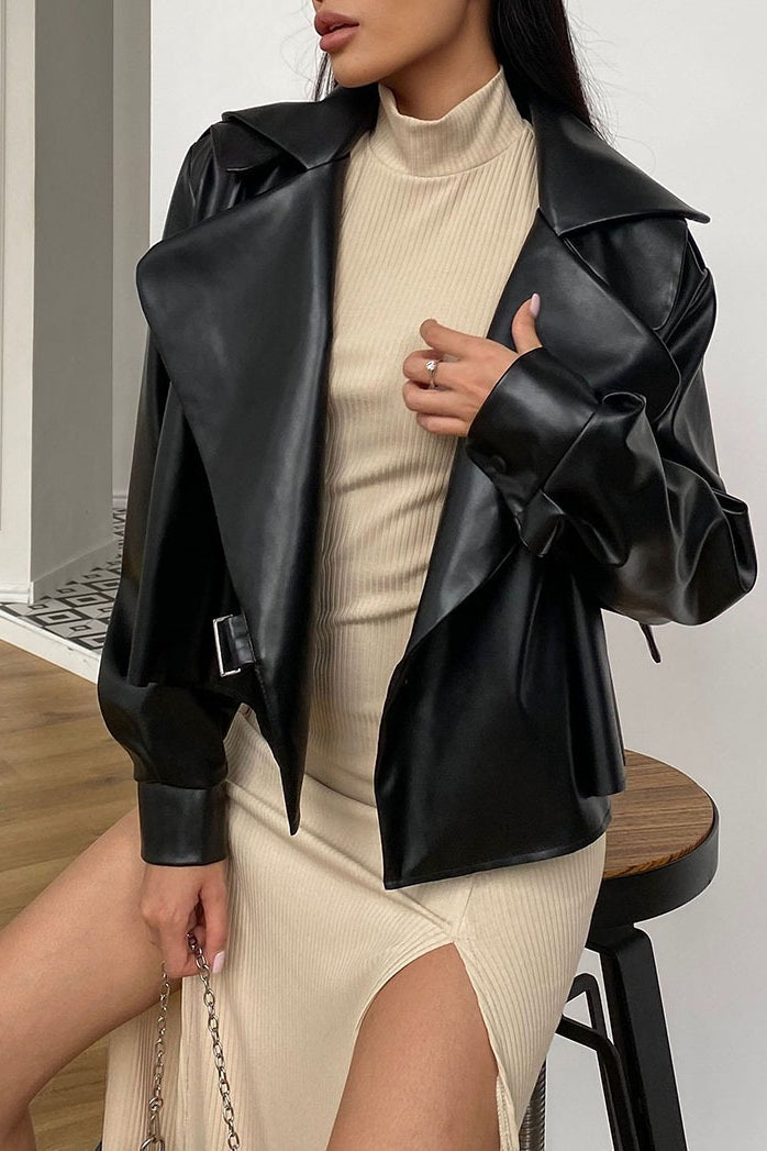 Lune London | Collar Leather Biker Jacket