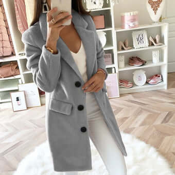 Lune London | Women's Double-Breasted Wool Coat