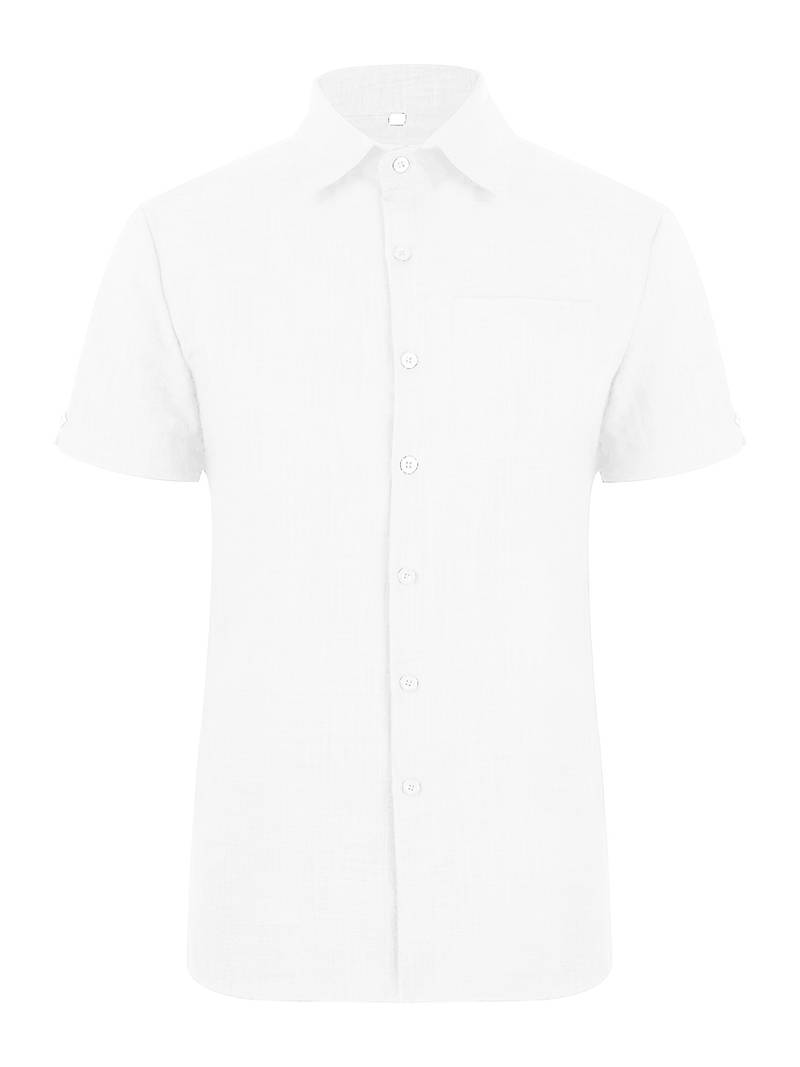 Chic und Stil | Classic Casual Short Sleeve Shirt with Buttons for Men