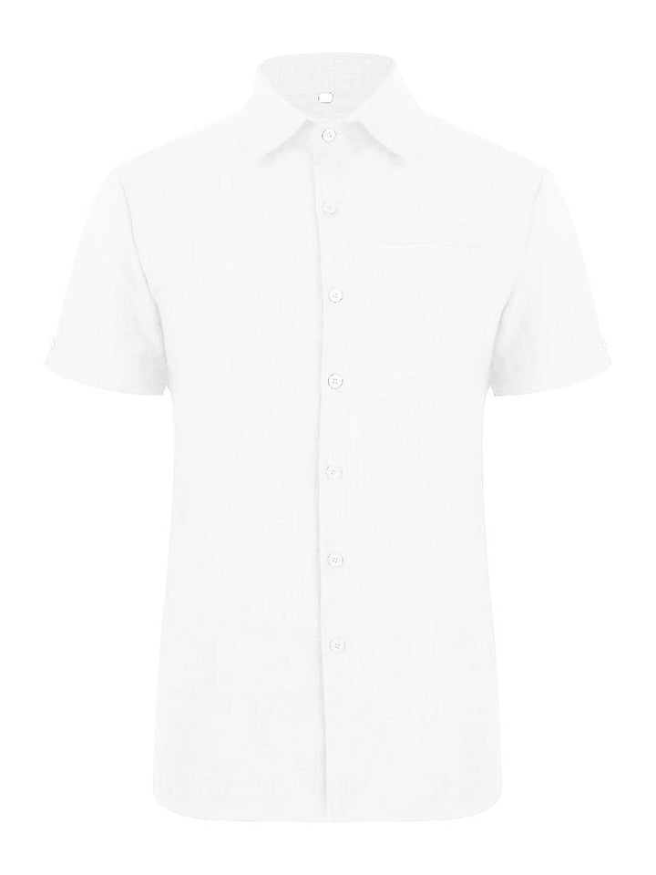 Chic und Stil | Classic Casual Short Sleeve Shirt with Buttons for Men