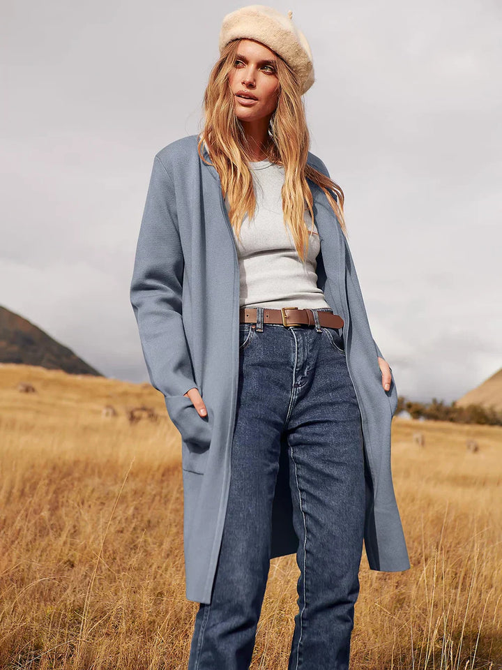 Lune London | Coat - Loose Fit - Knee Length - Wide Lapel - Minimalist Design
