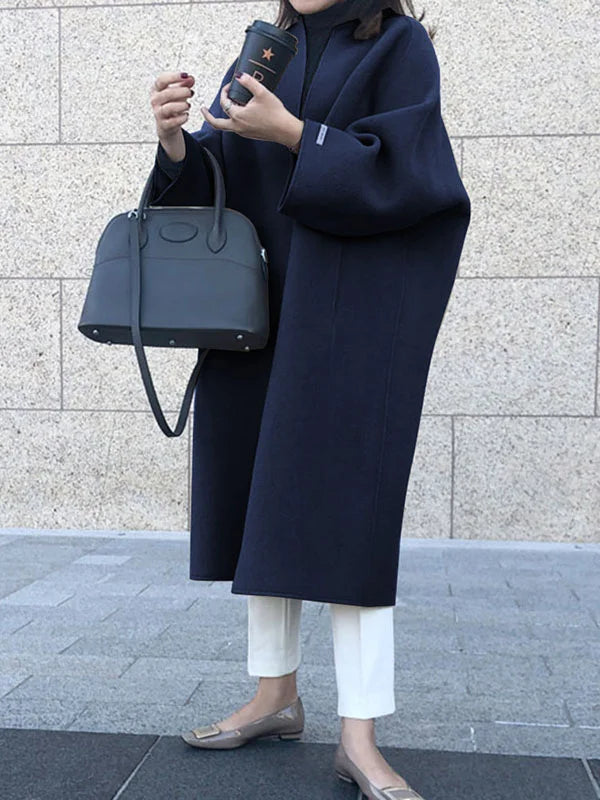 Women’s Long Wool Coat with Elegant Fit & Thermal Insulation | Lune London