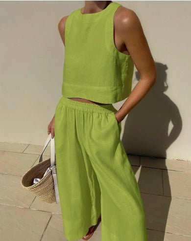 Lune London | Linen Two-Piece Summer Set Women