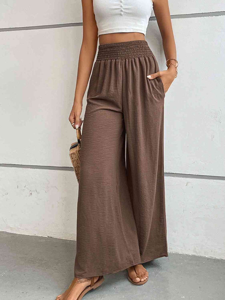 Lune London | Pantalon large avec jambe ample et coupe décontractée