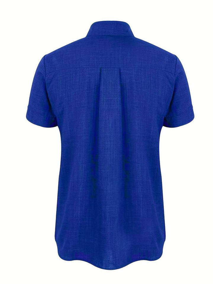 Chic und Stil | Classic Casual Short Sleeve Shirt with Buttons for Men