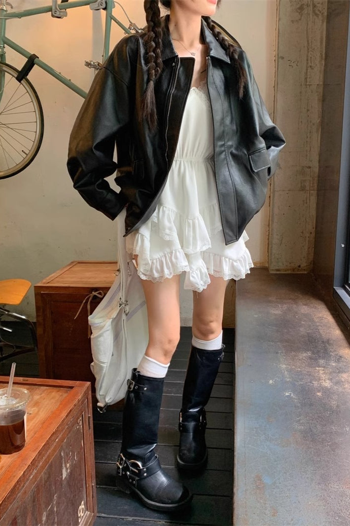 Lune London | Length Oversized Motorcycle Jacket