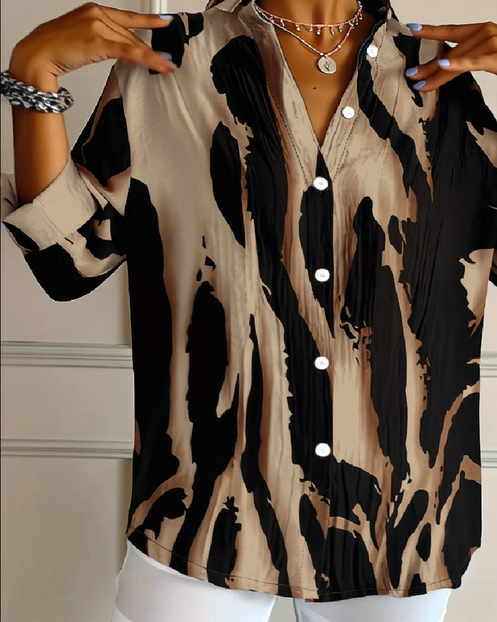 Lune London | Stand Collar Irregular Printed