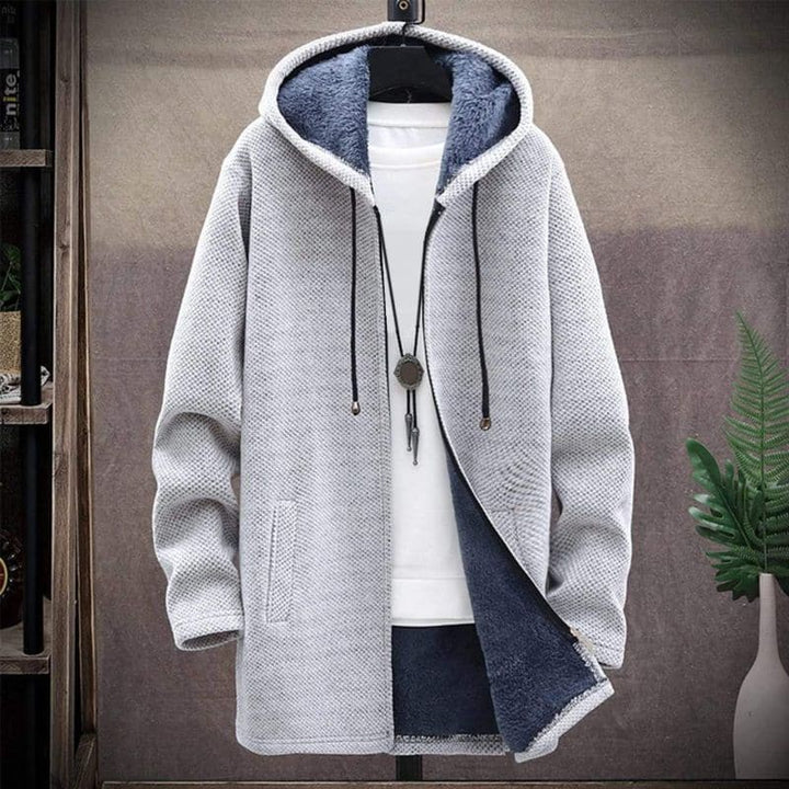 Lune London | Jacket - Wool Blend - Drawstring Hood - Lined and Warm - Zipper & Side Pockets