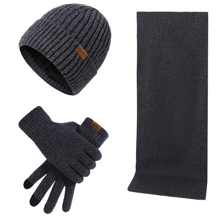 Lune London | Casual Winter Set with Beanie Scarf and Gloves for Men