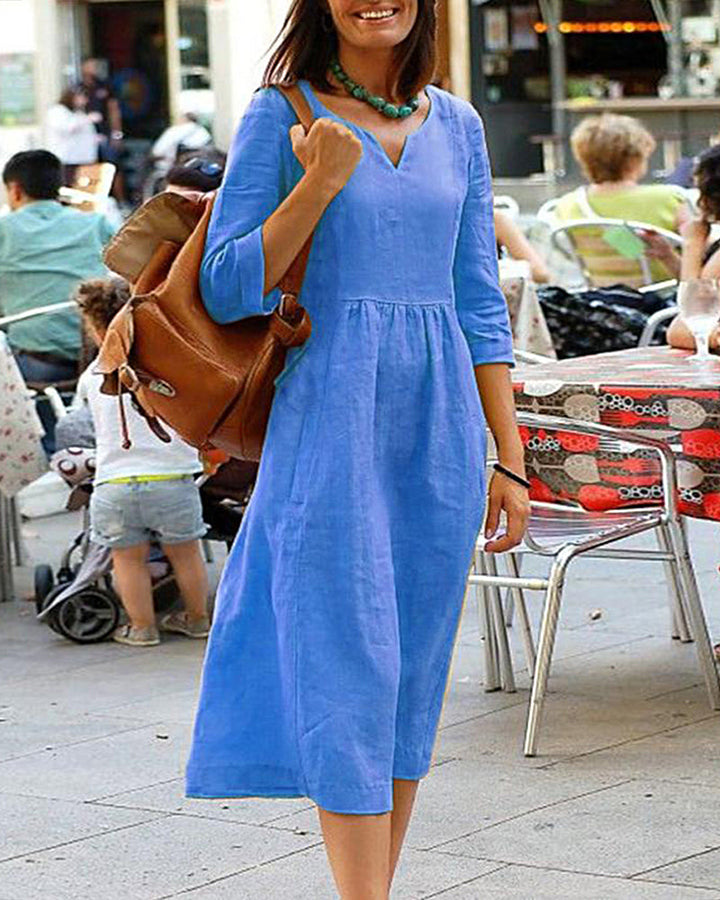 Lune London | Elegant Linen Tunic Dress - Stylish Linen Dress for a Refined Look