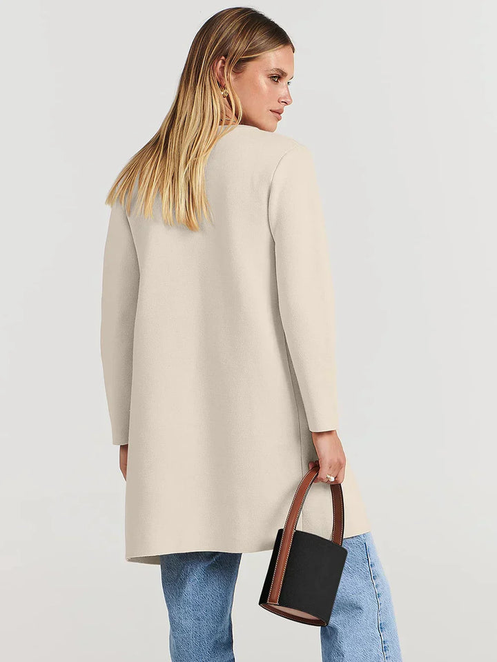 Lune London | Coat - Loose Fit - Knee Length - Wide Lapel - Minimalist Design