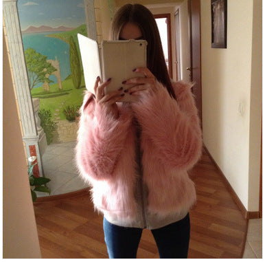 Women's artistic faux fur coat with a soft and luxurious material Lune London