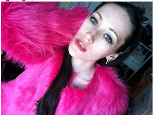 Women's artistic faux fur coat with a soft and luxurious material Lune London