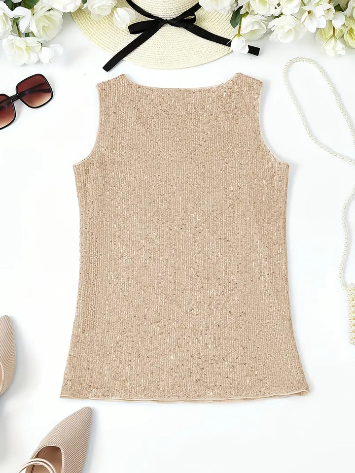Lune London | Sleeveless Top with Sequins