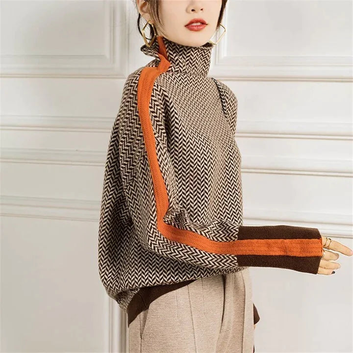 Chic Und Stil | Turtleneck Sweater Made Of Cashmere for Women