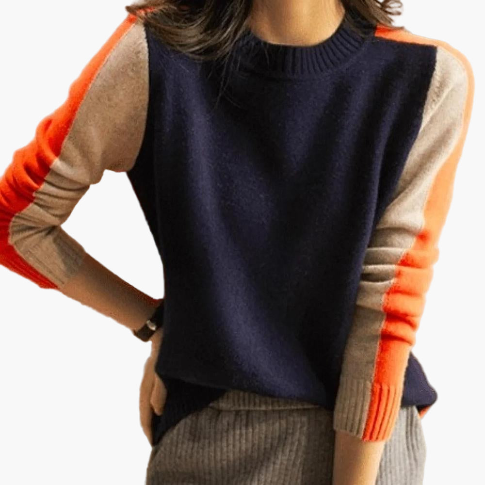 Lune London | Sweater with bicolor design and modern cut - Perfect for the office and leisure