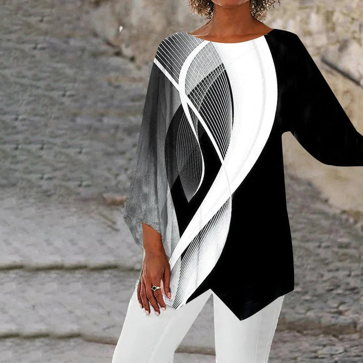 Lune London | Modern Geometric Tunic with Long Sleeves