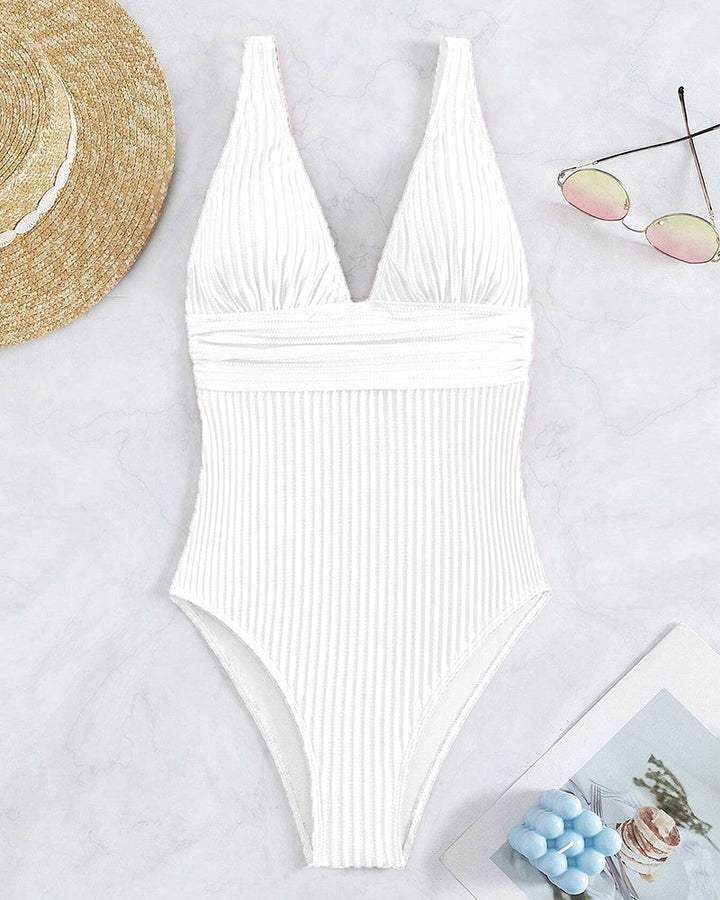 Lune London | One-piece, Simple, Ribbed Swimsuit