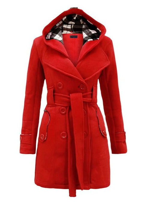 Women Elegant and Comfortable Short Transition Jacket with Hood Lune London