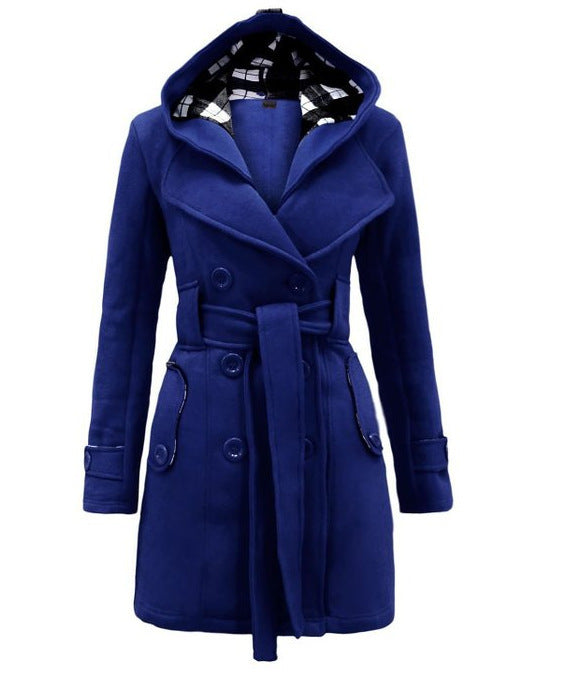 Women Elegant and Comfortable Short Transition Jacket with Hood Lune London