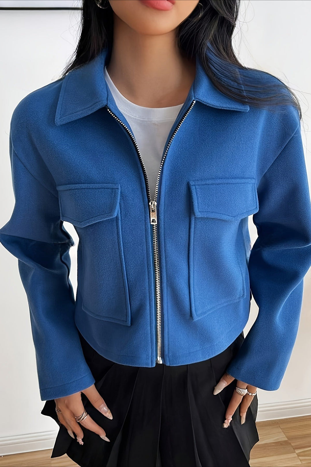 Lune London | Color Pre-wedged Zipper Sleeve Jacket