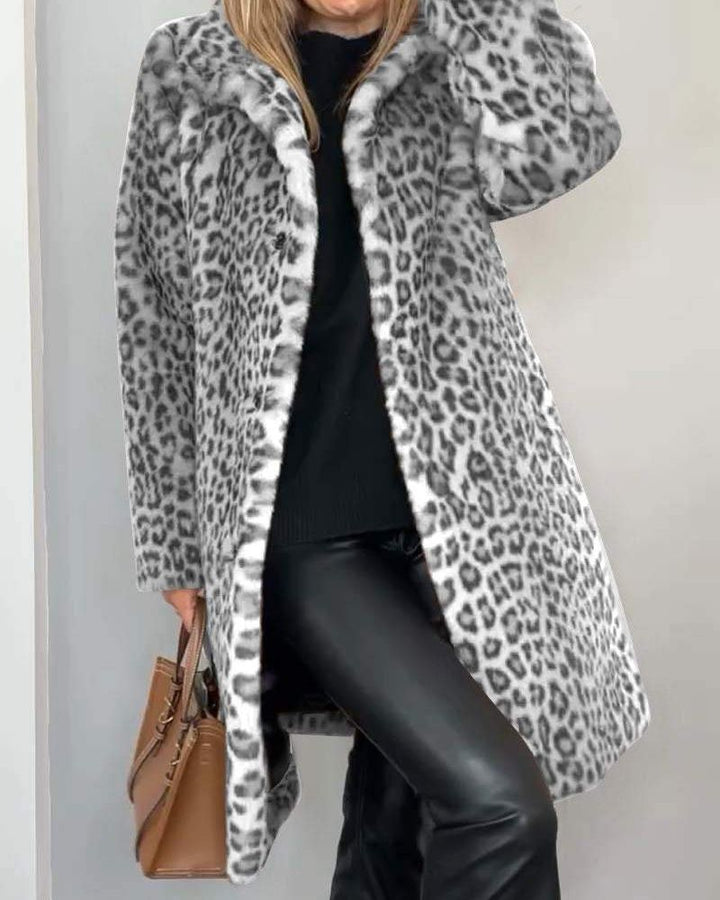 Lune London | Leopard Long Soft Jacket