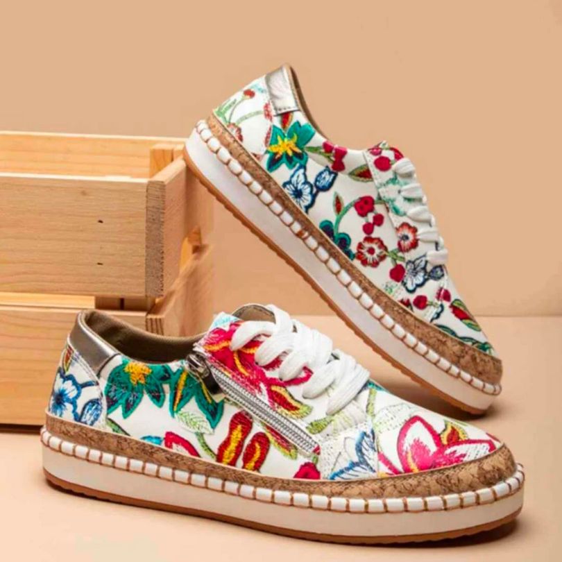Lune London | Orthopedic Floral Sneakers