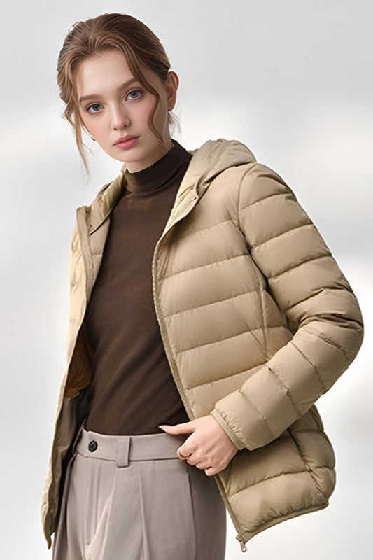 Lune London | Slim Fit Hooded Puffer Jacket