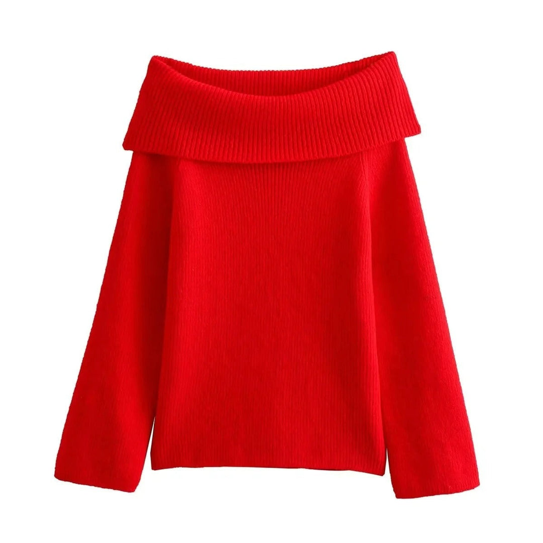 Lune London | Off-Shoulder Women's Knit Sweater