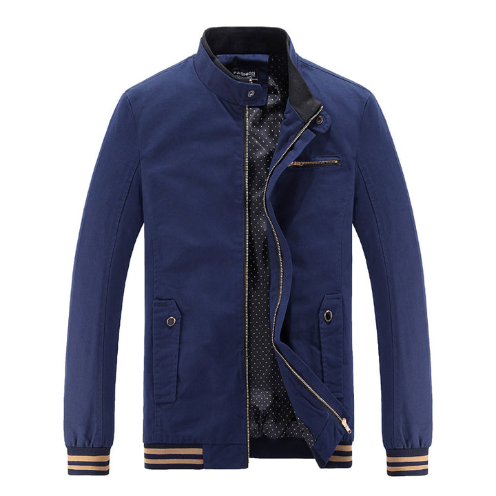 Trendy utility jacket for men with high collar and pockets Lune London