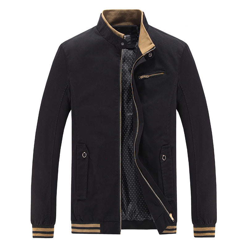 Trendy utility jacket for men with high collar and pockets Lune London