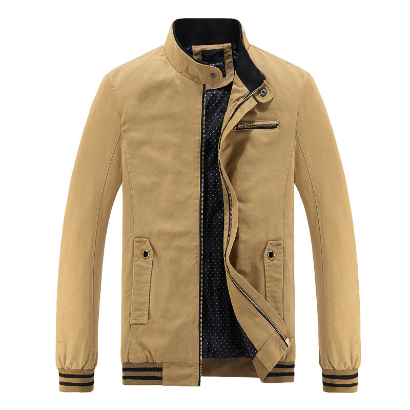 Trendy utility jacket for men with high collar and pockets Lune London
