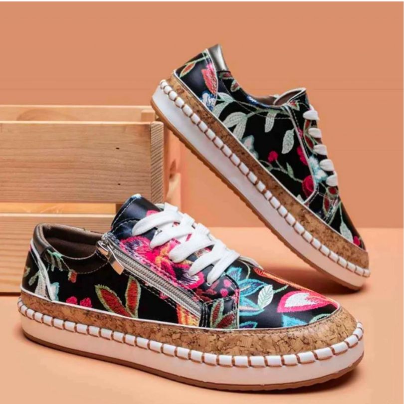 Lune London | Orthopedic Floral Sneakers