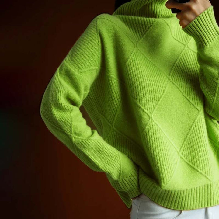 Lune London | Solid Color Classic Knit Sweater for Women